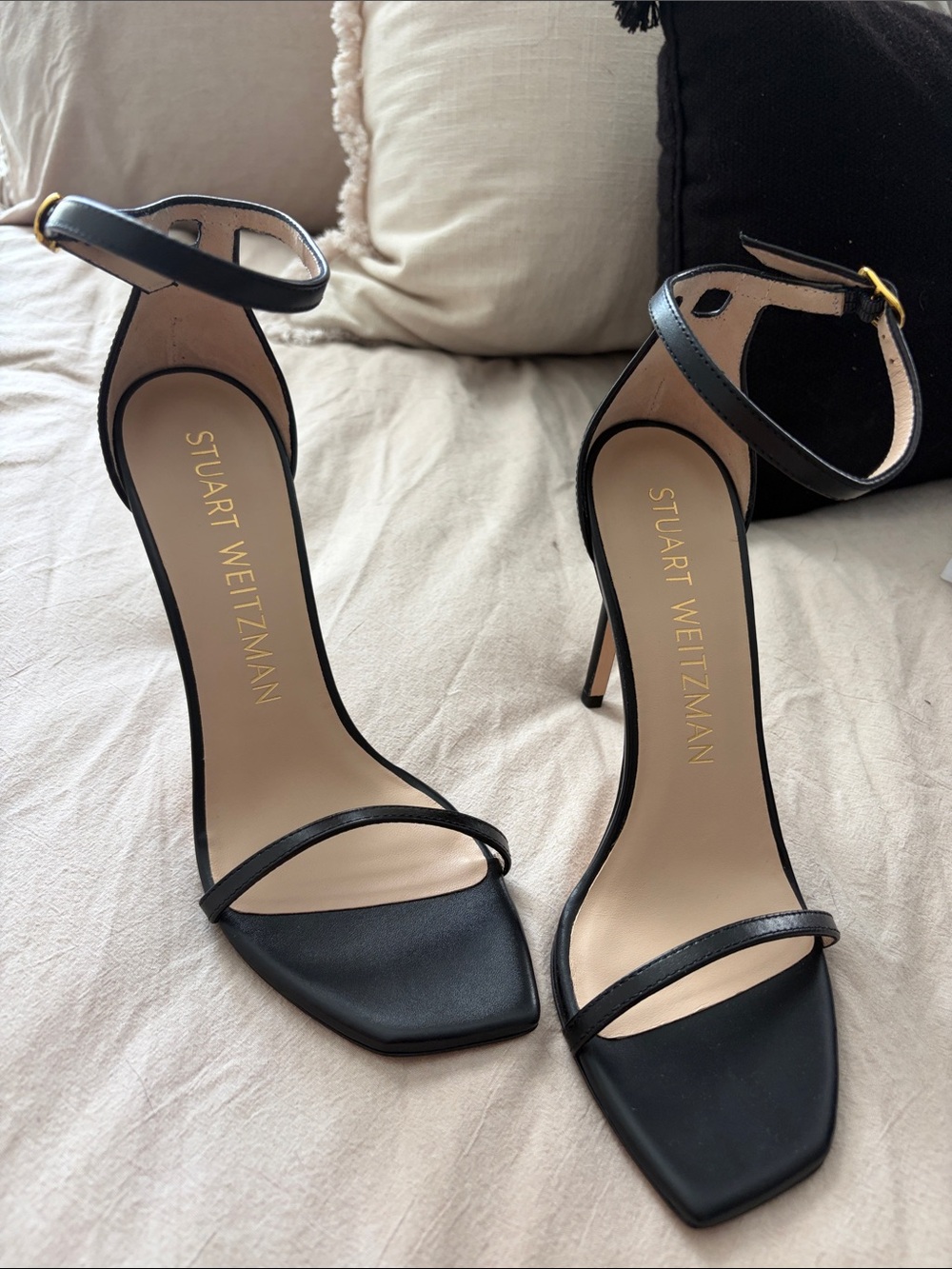 Stuart Weitzman Nudistcurve 100 Smooth Leather Heels